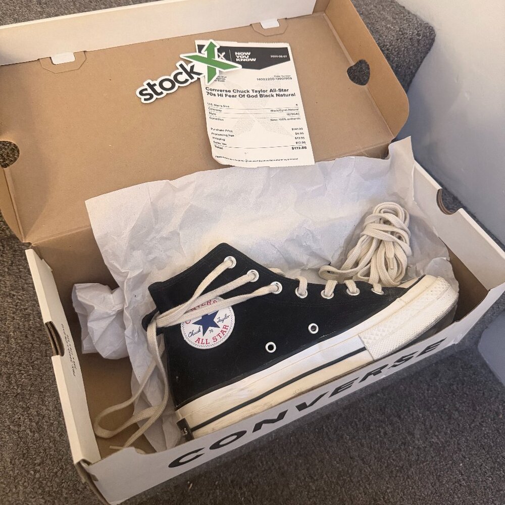 Converse Chuck Taylor All Star 70 Hi x Fear Of God – Black/Natural